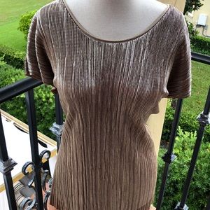Gold Zara top